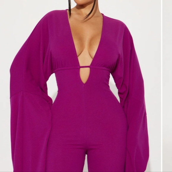 Fashion Nova Pants - ❣️🩷Fashion Nova - Take Me There - Purple - Jumpsuit-New Arrival Size 1X💘❤️‍🩹